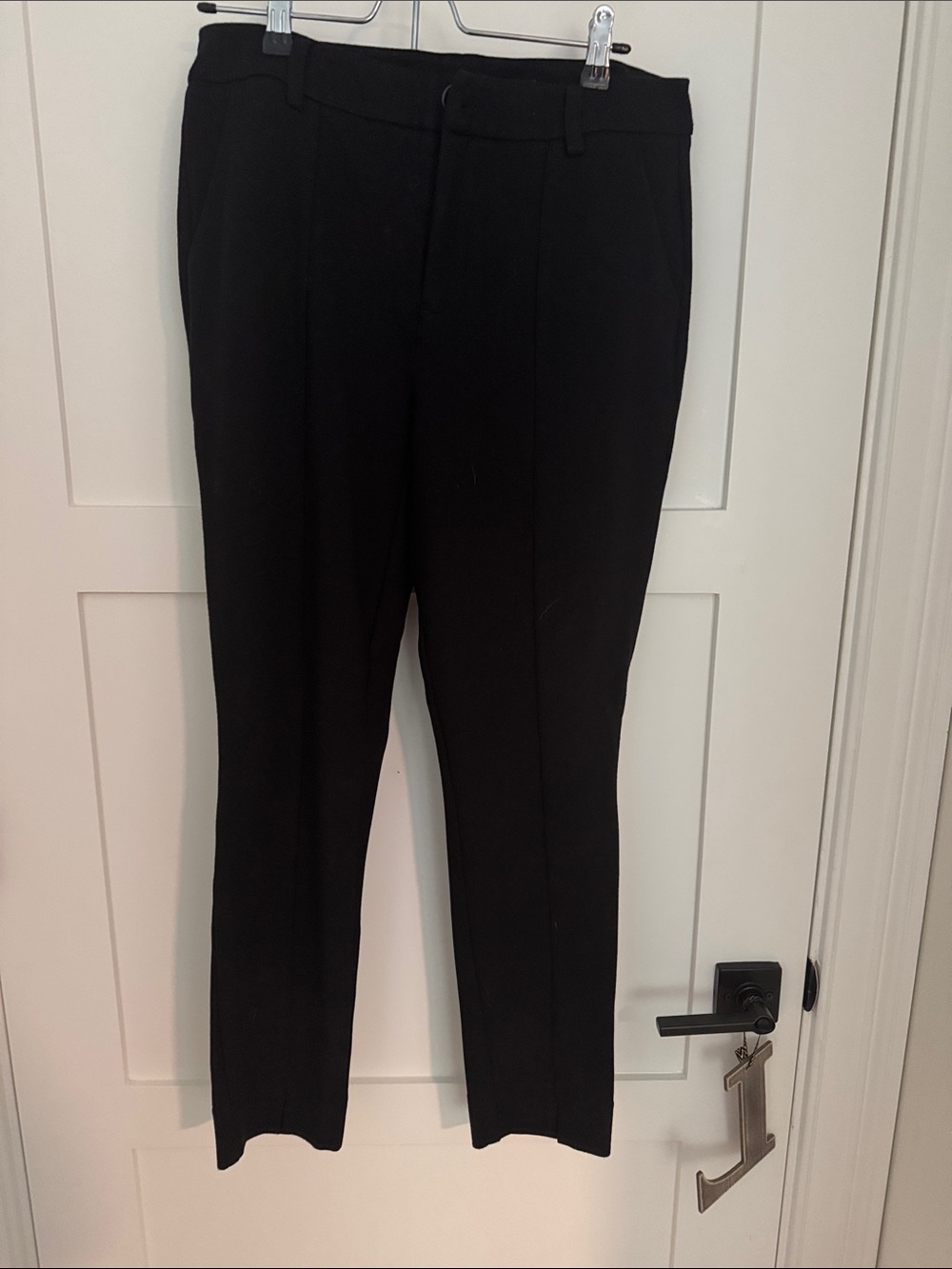 CAbi Black Ankle-Length Tailored Pants